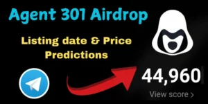 Agent 301 airdrop listing date update