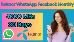 Telenor whatsapp package monthly 4000 mb